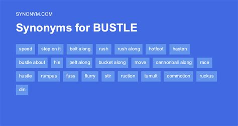 bustling synonym|Synonyms for bustling in English